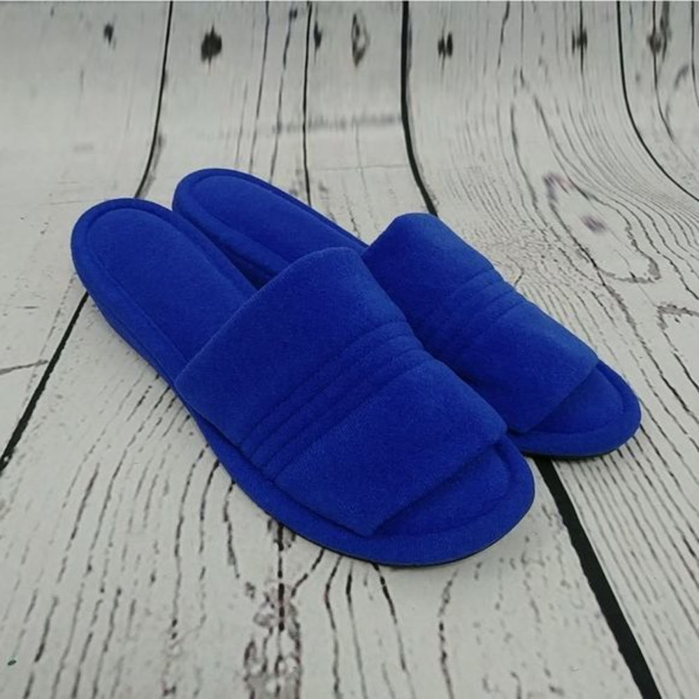 Vintage Vanity Fair‎ Blue Wedge Slippers
